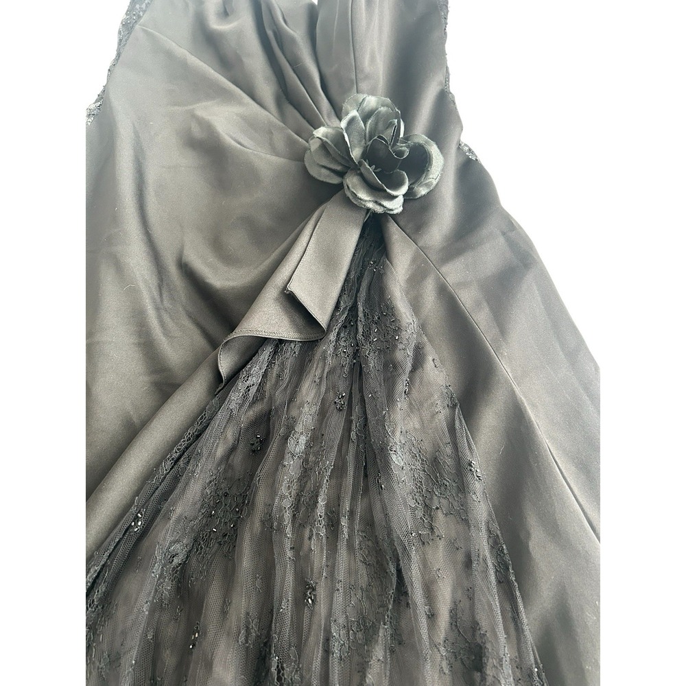 Halloween Play Black Gothic Wedding Evening Dress Pesavento Couture Small Medium - Picture 6 of 14